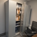 Steelcase 36" x 23" x 84" Pewter 2 Door Storage Cabinet, Locking